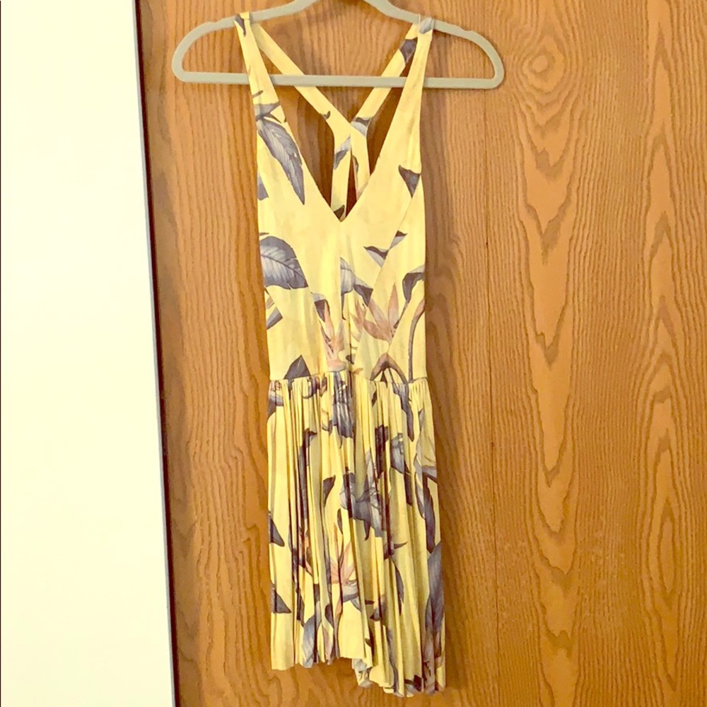 Urban Outfitters Yellow Floral Romper